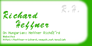 richard heffner business card